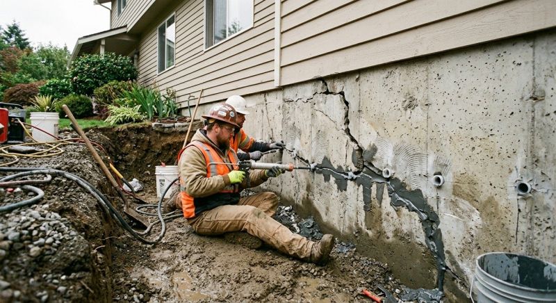 Basement Foundation Repair in Wayland, MI