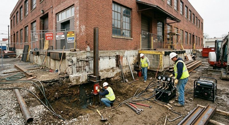 Building Foundation Repair in Wayland, MI