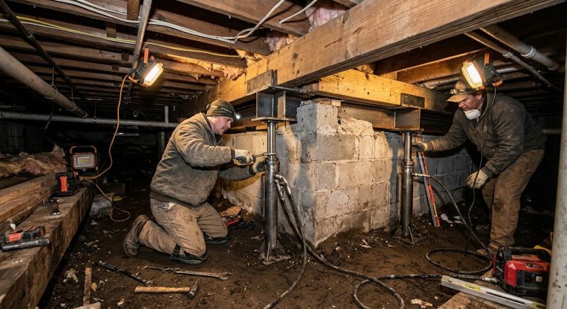 Concrete Foundation Repair in Hopkins, MI