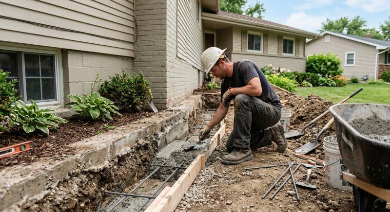 Concrete Foundation Repair in Hopkins, MI