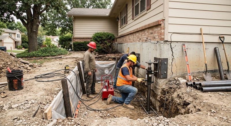 Cracked Foundation Repair in Wayland, MI