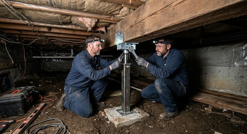 Crawl Space Leveling in Hastings, MI
