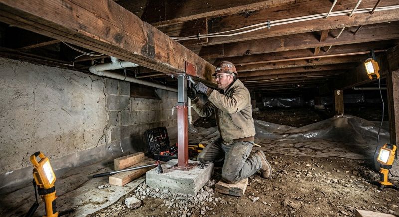 Crawlspace Foundation Repair in Vermontville, MI