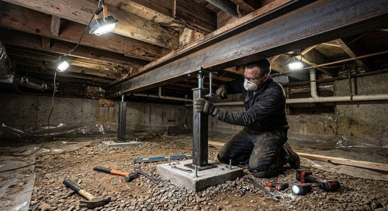 Crawlspace Structural Repair in Hastings, MI