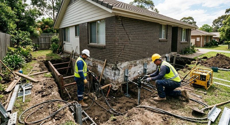 Exterior Foundation Repair in Hastings, MI