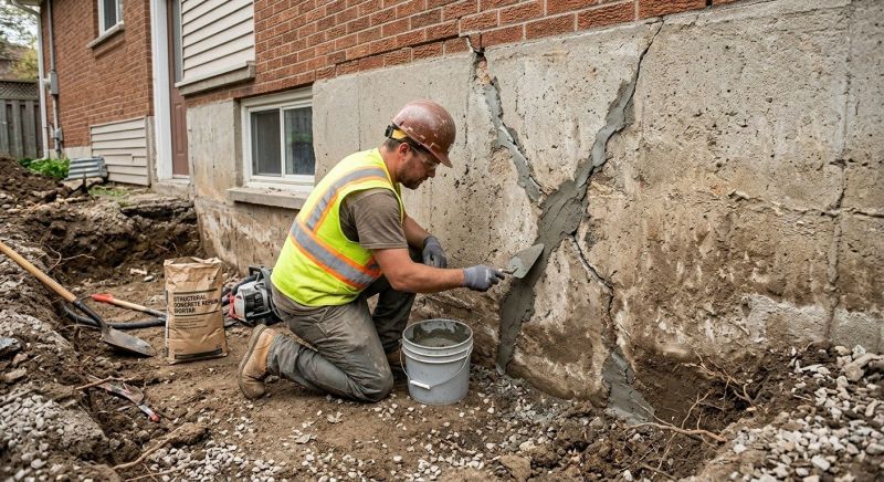Foundation Crack Repair in Battle Creek, MI