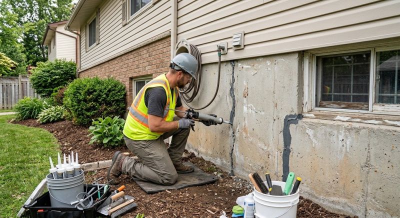 Foundation Crack Sealing in Hastings, MI