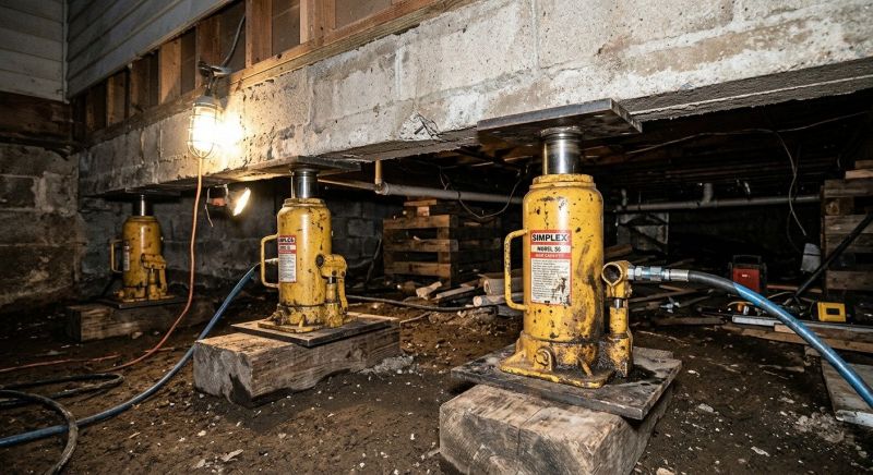 Foundation Jacking in Saranac, MI