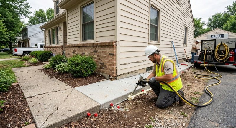 Foundation Lifting in Moline, MI