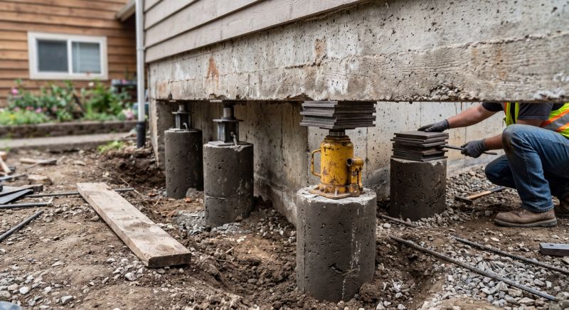 Foundation Pier Leveling in Hastings, MI