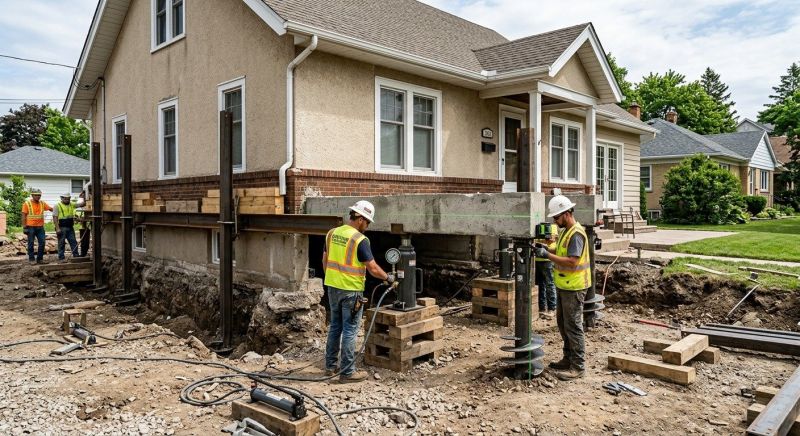 Foundation Releveling in Hastings, MI