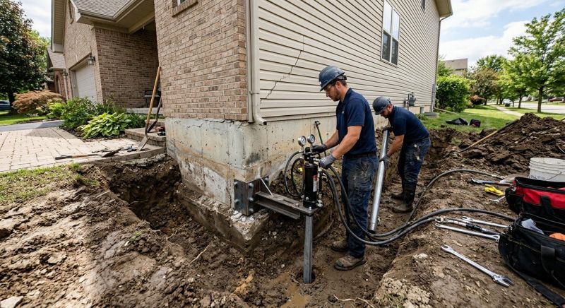 Foundation Settlement Repair in Hastings, MI