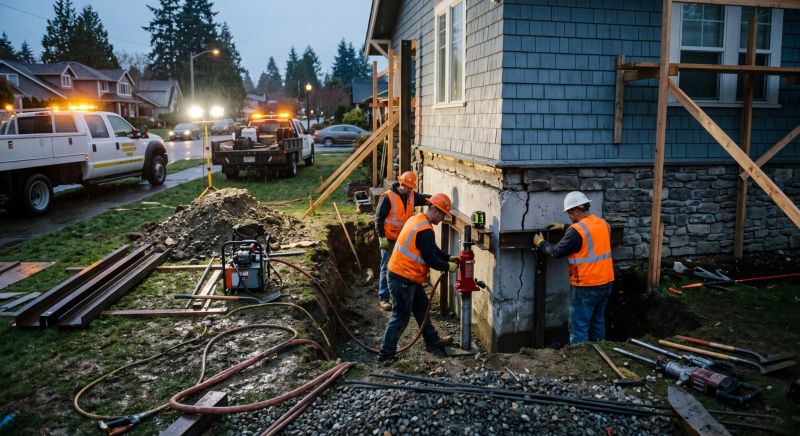 Foundation Stabilizing in Galesburg, MI