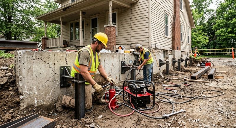 Foundation Stabilizing in Middleville, MI