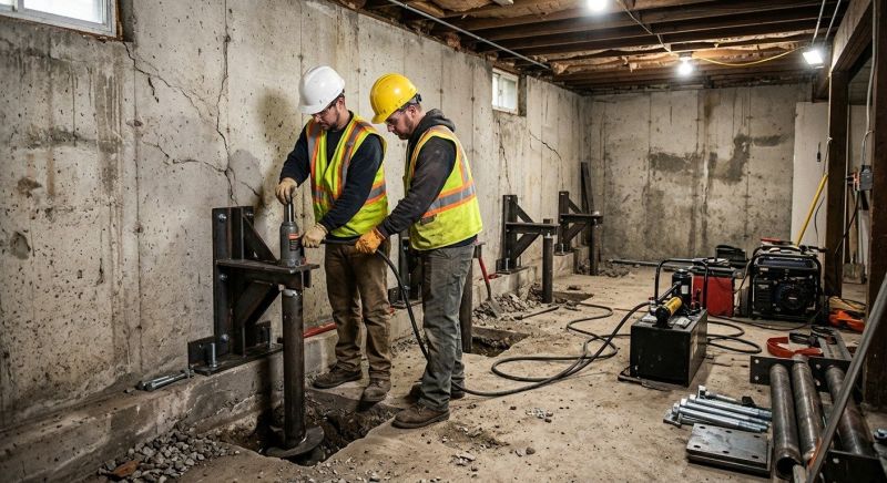 Foundation Stabilizing in Moline, MI