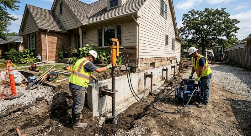 Foundation Stabilizing in Plainwell, MI