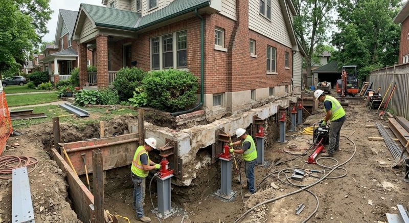 Foundation Underpinning in Hastings, MI