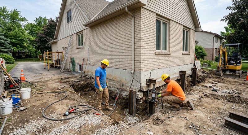 Helical Piers Installation in Hastings, MI