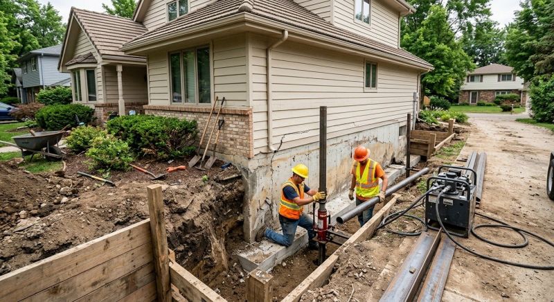 Home Foundation Repair in Moline, MI