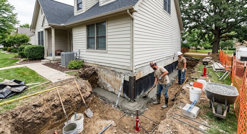 House Foundation Repair in Hastings, MI