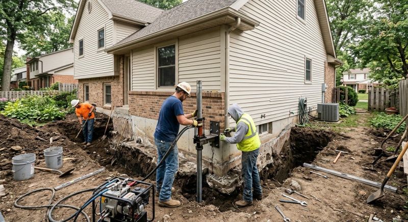 House Foundation Repair in Otsego, MI