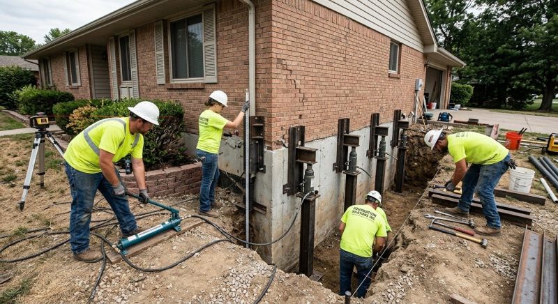 Settling Foundation Service in Saranac, MI