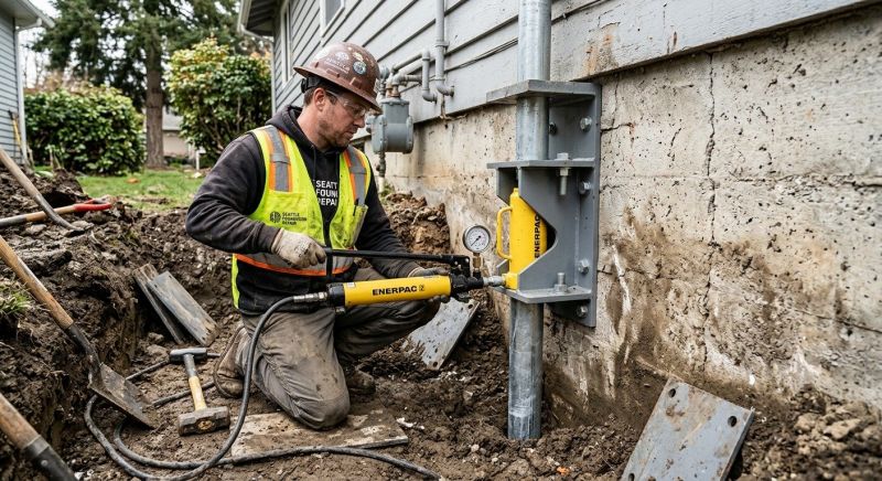 Settling Foundation Service in Saranac, MI