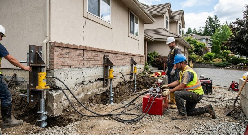 Sinking Foundation Lifting in Hastings, MI