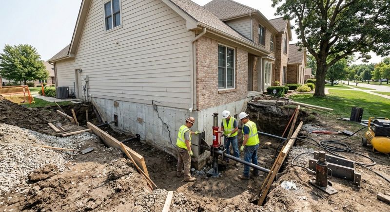Sinking Foundation Repair in Alto, MI