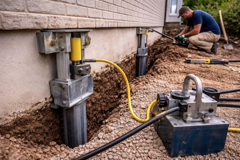 Sinking Foundation Repair in Byron Center, MI