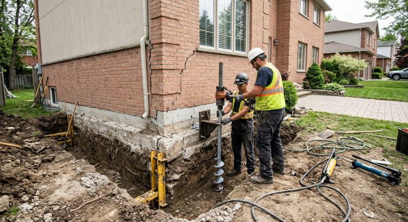 Sinking Foundation Repair in Otsego, MI
