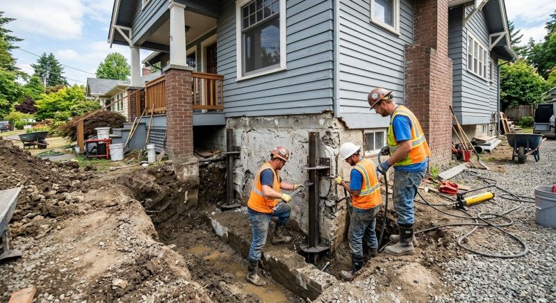 Sinking Foundation Repair in Sunfield, MI