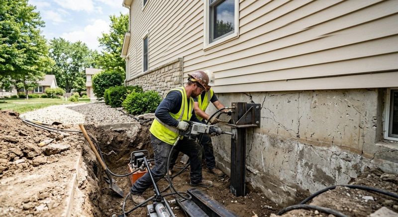 Structural Foundation Repair in Hopkins, MI