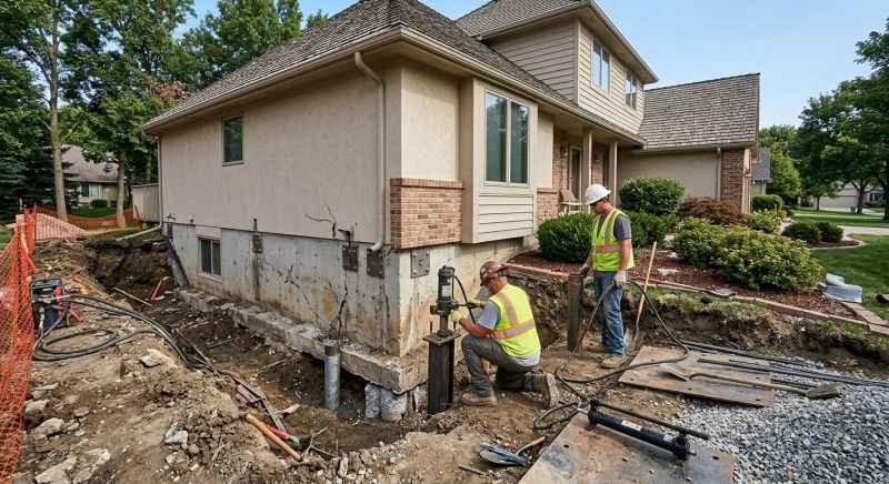 Structural Foundation Repair in Sunfield, MI